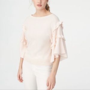 Club Monaco Cashmere Ruffle Sweater